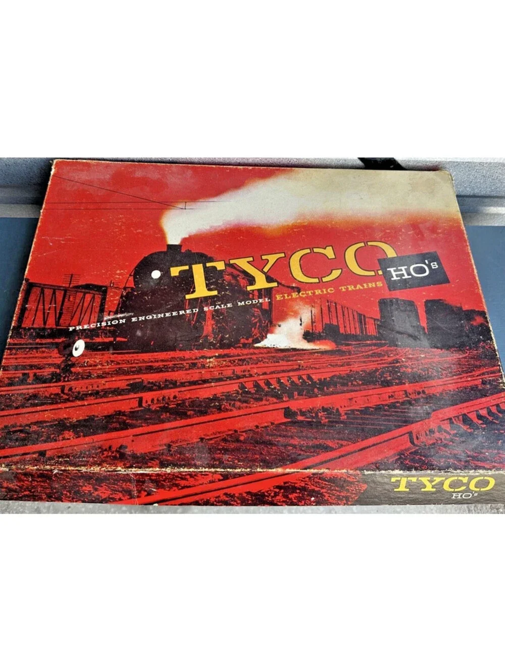 Vintage 1960 Tyco T611 Pacemaker Box & 6 Cars W/ Twin Canadian Pacific F7 Diesel